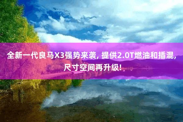 全新一代良马X3强势来袭, 提供2.0T燃油和插混, 尺寸空间再升级!