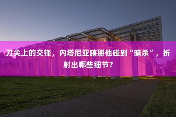 刀尖上的交锋，内塔尼亚瞎掰他碰到“暗杀”，折射出哪些细节？