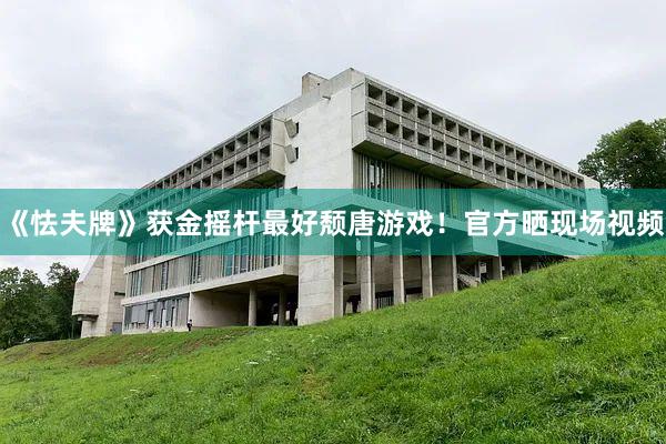 《怯夫牌》获金摇杆最好颓唐游戏！官方晒现场视频